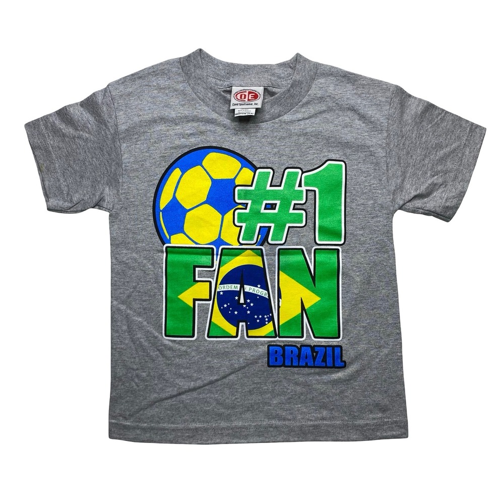 Vintage Brazil Brasil soccer futbol shirt YOUTH 5/6